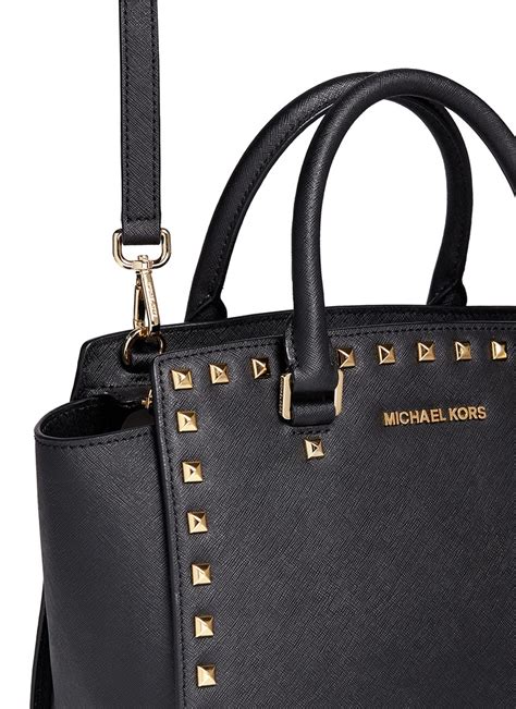 michael kors selma bag beige|michael kors selma studded.